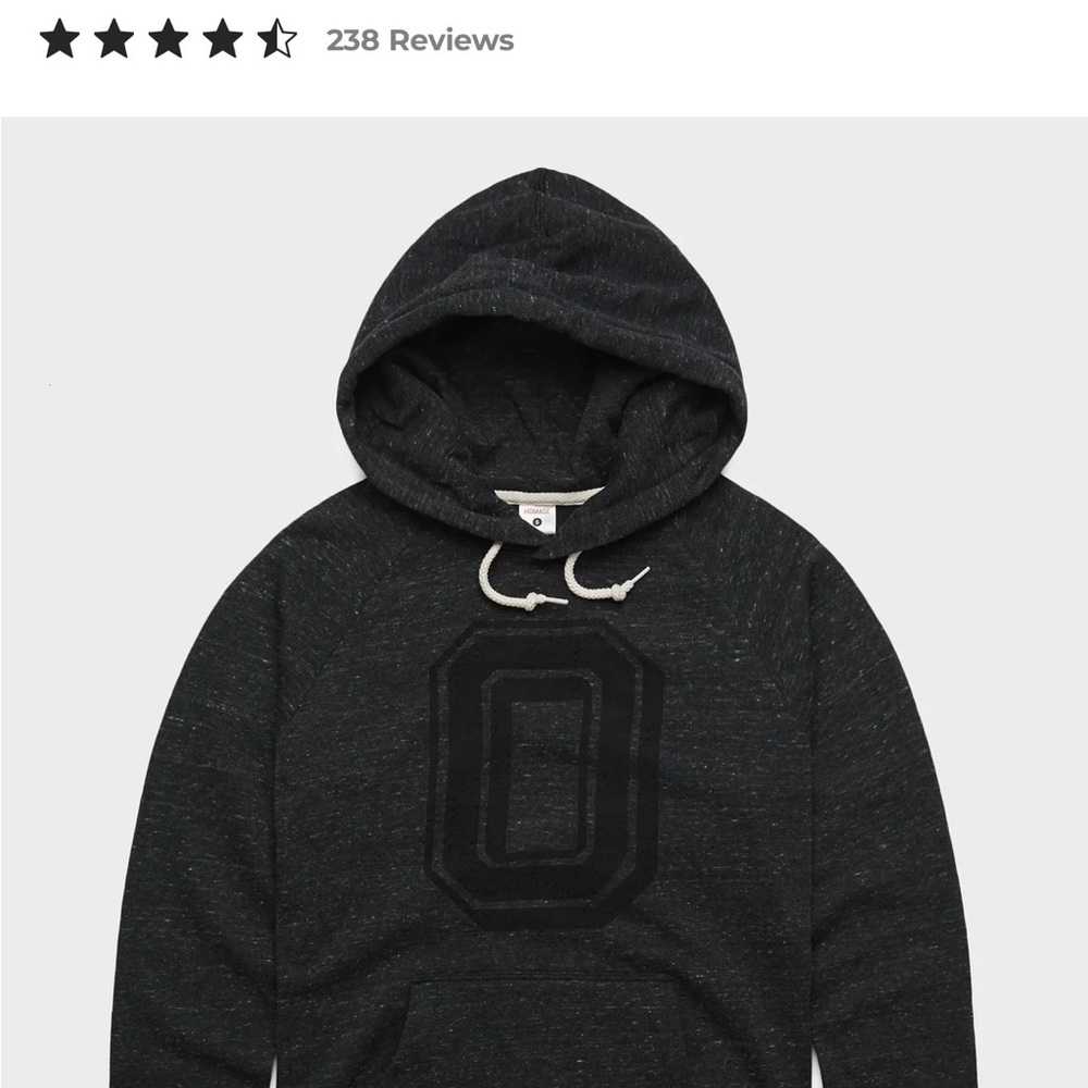 HOMAGE Charcoal Hoodie with Bold Graphic